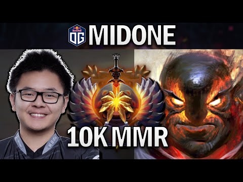 OG.MIDONE EMBER SPIRIT - 10K MMR - DOTA 2 7.27 GAMEPLAY