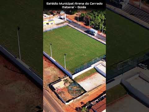 ITABERAÍ GOIÁS, PROJETO VISÃO AÉREA - ESTÁDIO MUNICIPAL ARENA DO CERRADO.