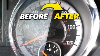 How to Remove Scratches from Speedometer Dashboard