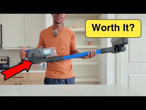 Bissell PowerClean FurFinder 200W Self-Standing Cordless Vacuum w/Tangle Free Brush Roll, Strong Suction, Removeable Battery, Wall Mount, Upholstery Tool & Bright Headlights video review thumbnail