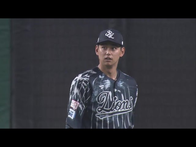 【9回表】好守連発!! ライオンズ・西川愛也 フェンス際の打球をジャンピングキャッチ!! 2024年8月3日 埼玉西武ライオンズ 対 東北楽天ゴールデンイーグルス