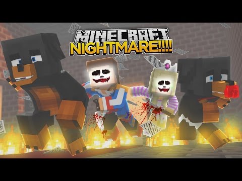 Minecraft NIGHTMARES - BABY LEAH & DONNY TURN PSYCHO!!