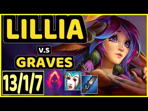 CARIOK (LILLIA) vs GRAVES - 13/1/7 KDA JUNGLE GAMEPLAY - BR Ranked MASTER