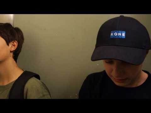 AMAZING, TINY Antique 1953 Otis Black Button Traction Elevator at 35 West Pine St., Orlando, FL