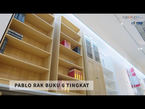 Gambar Informa Pablo Rak Buku 6 Tingkat - Putih