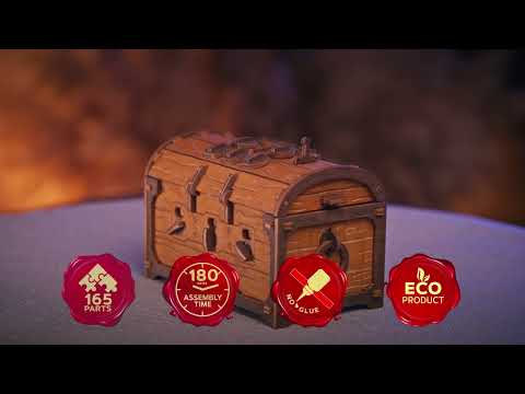 3D Wooden Box Puzzle — Escape Room Treasure Chest by WOODEN.CITY | Secret Mechanism & DIY Build