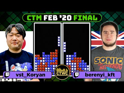 CTM FEB 2020 - FINALS - Koryan vs Richard - Classic Tetris Monthly