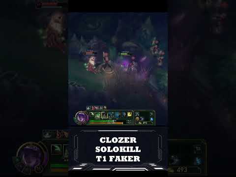 CLOZER SOLOKILL OLD TEAMMATE T1 FAKER #leagueoflegends #lol #lolesports #clozer #t1 #faker #t1faker