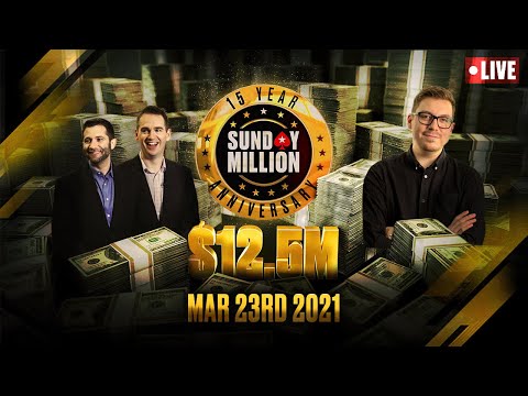 LIVE: FINAL TABLE - Sunday Million - 15th Anniversary! - $12.5 MILLION ♠️ Joe & Nick ♠️ PokerStars