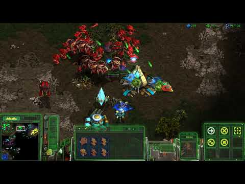 StarCraft Remastered: UEDAIP ß-testing - Vanilla Zerg 09 The Invasion of Aiur (3. run) w/ commentary