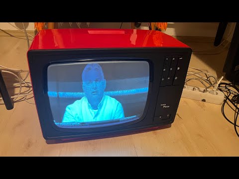 Tesla Pluto Czechoslovakian portable TV set.