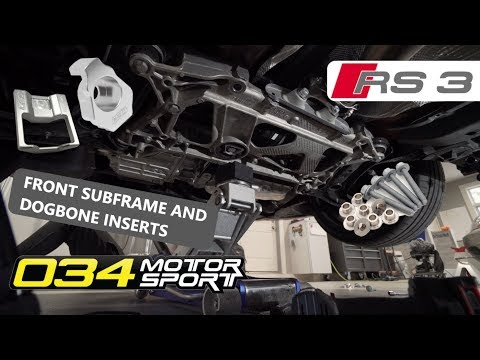 034 Front Subframe and Dogbone Inserts Audi A3/S3/RS3