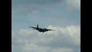 preview picture of video 'Ostrow AirShow - Lockheed C-130E Hercules flyby - 2012.05.26'