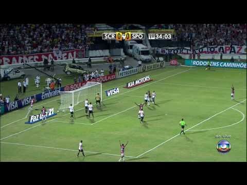 Gols - Santa Cruz-PE 1 x 0 São Paulo - Copa do Brasil 2011 - Globo HD