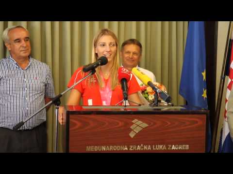 Brigita Matić YOG 2014 - Doček