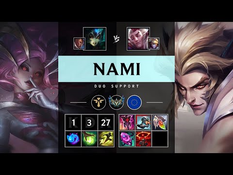 Nami Support vs Rakan - EUW Challenger Patch 25.13