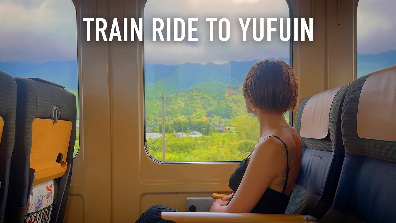Calm Japanese Landscapes: Train Ride to Yufuin with Lofi Music
