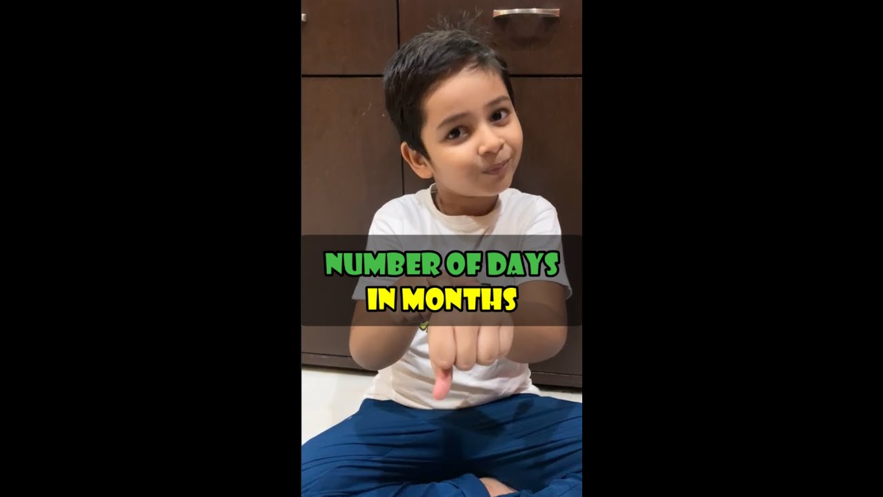 Number of Days in Months #Shorts