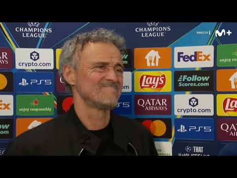 Reacción de Luis Enrique PSG 5-4 Bayern Múnich goles