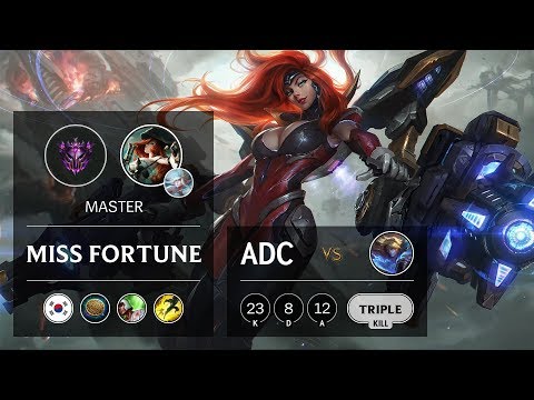 Miss Fortune ADC vs Ezreal - KR Master Patch 9.19