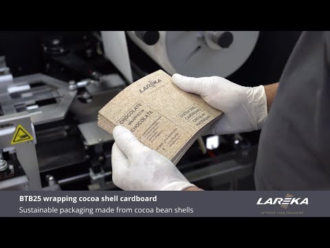 Wrapping Chocolate Bars in Cocoa Shell Cardboard | Automated Chocolate Packing Machine | BTB25