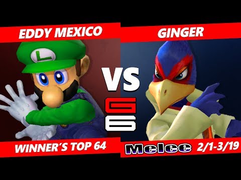 Genesis 6 SSBM - Eddy Mexico (Luigi) VS BAL | Ginger (Falco) Smash Melee Winner's Top 64