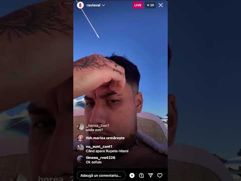 Ravisval face live pe Instagram la mare(07.08.2023)