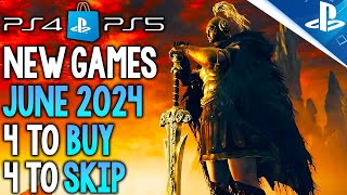 4 NEW PS4/PS5 Games to BUY and 4 to SKIP in JUNE 2024 - Elden Ring DLC, New JRPG, Horror Game +More!
