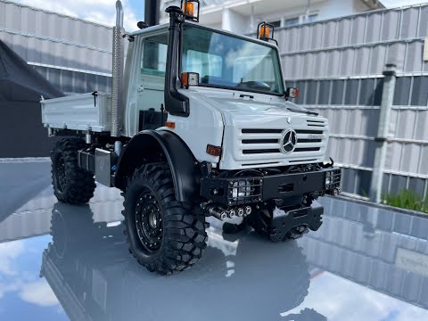 SCALEART Unimog 1/14,5 mit div. Features wie Kipppritsche,Hydraulik usw.