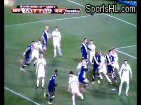 Slovenia 2-3 United States Tim Matavz goal www.DailyGoalz.com