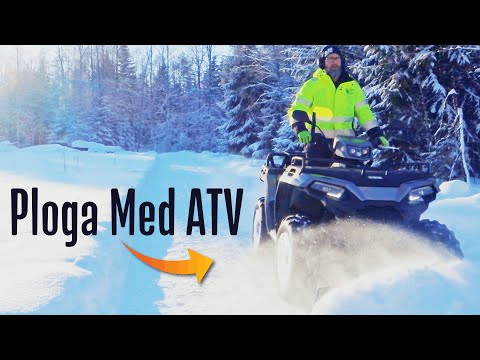 Kan Man Skotta Snö Med Fyrhjuling? Vinter i Sverige