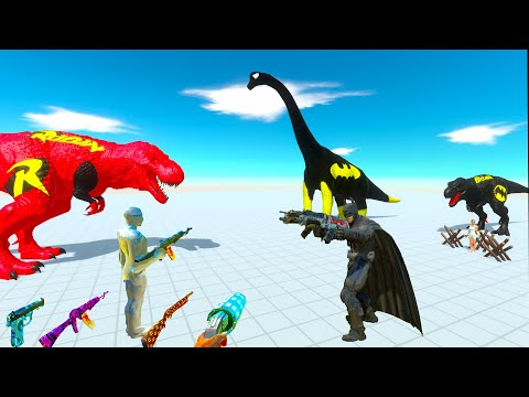 ROBIN T-REX and FPS AVATAR RESCUE MISSION - Animal Revolt Battle Simulator