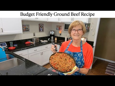 Spanish Rice Hotdish * Ground Beef Recipe * Budget Friendly Recipe * Skillet Dinner
