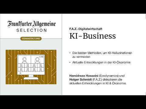 Video Thumbnail: KI-Akademie live: KI-Ökonomie / Halluzinationen vermeiden