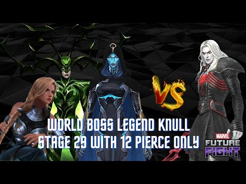 Hela Supergiant & Valkriye Showcase in WBL Knull Stage 29 | 12 Pierce Only Marvel Future Fight v780