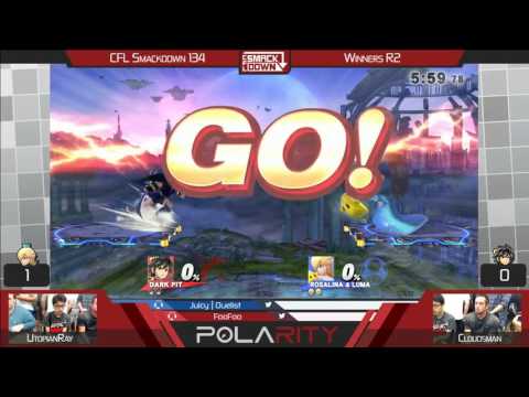 CFL Smackdown 134 WiiU - UtopianRay (Rosalina) vs Cloudsman (Dark Pit) - Winners R2