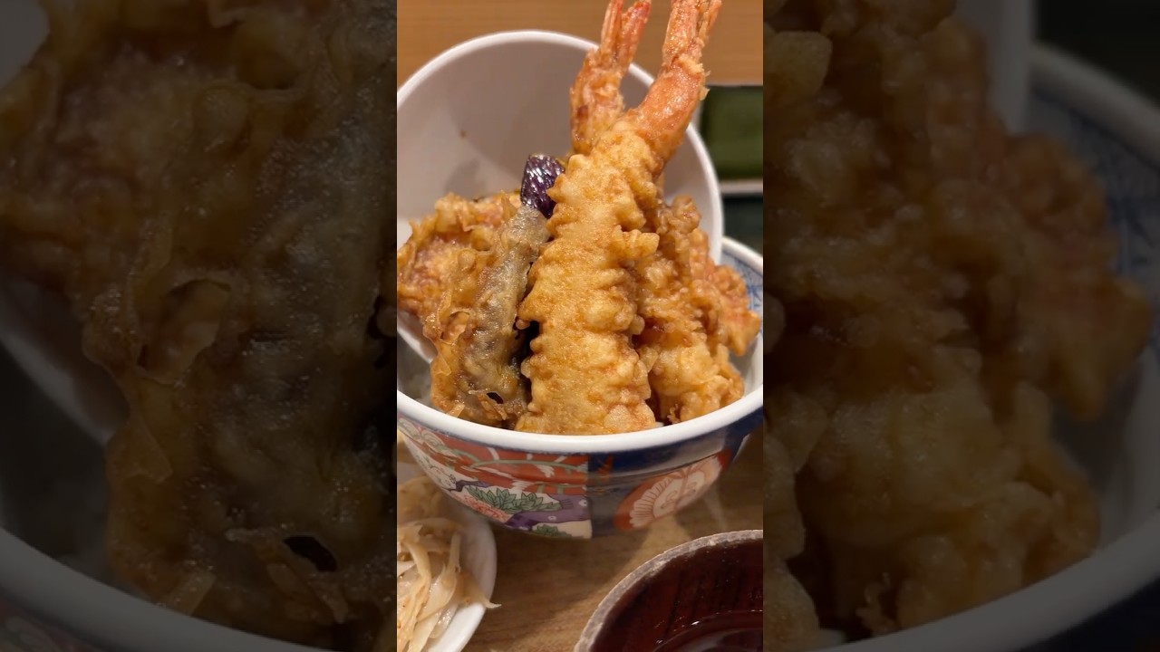 天麩羅 えびのや　天丼とそば　#天丼  #そば