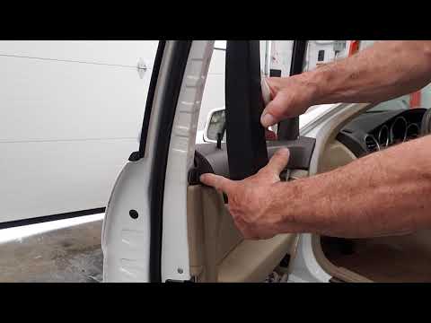 Mercedes benz C300 2008 to 2014 Door panel sweep removal