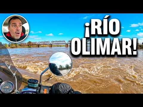 Treinta y Tres  Río Olimar destrozado por el viento y la creciente