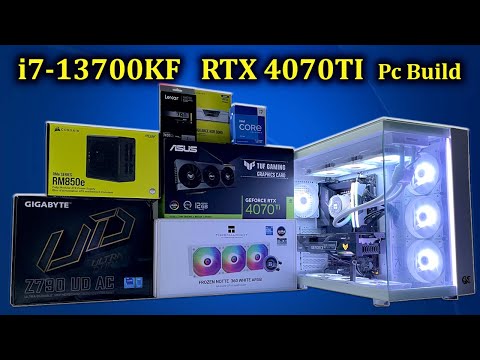 Intel i7-13700KF com construção de PC para jogos RTX 4070Ti