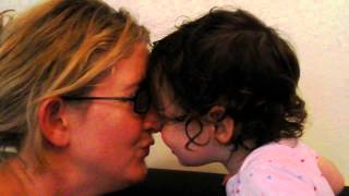 My two smoochy girls