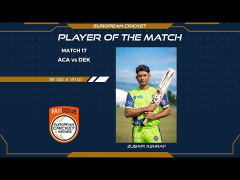 MOM: Z.Ashraf - ACAvs DEK| Highlights | FanCode ECS Greece Day 5 | Greece 2021