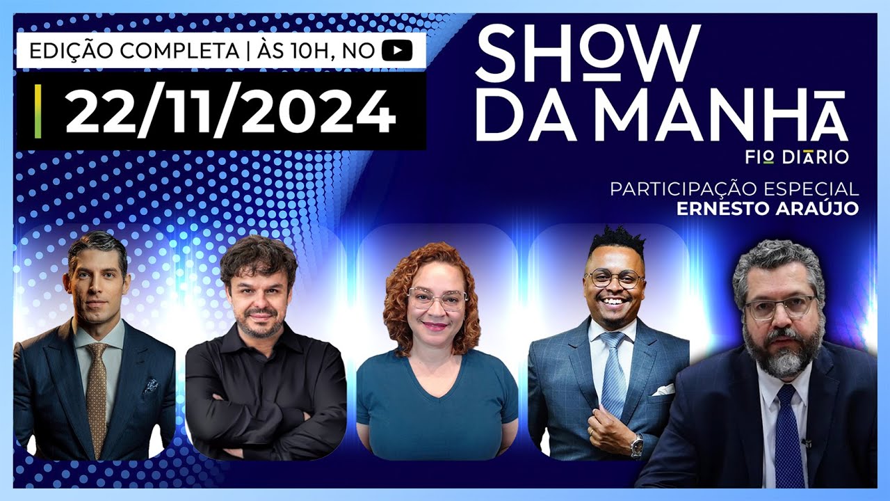 SHOW DA MANHÃ-MARCO ANTÔNIO COSTA, ADRILLES, PAULA MARISA, RAFAEL SATIÊ E ERNESTO ARAÚJO-22/11/2024