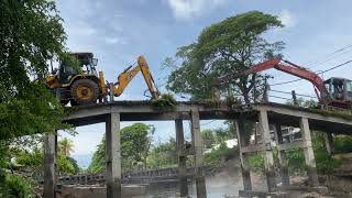 Demolishing works