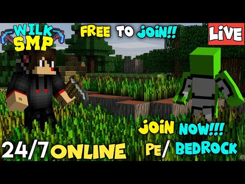 DEWILK GAMING - Minecraft Public SMP - Free to Join ! | Wilk SMP | Bedrock + PE SMP | Minecraft LIVE 🔴