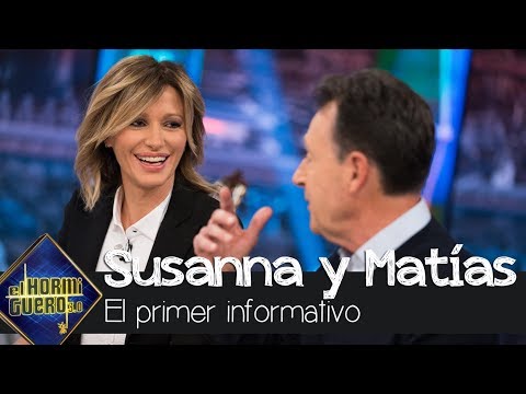 La reacción de Matías Prats y Susanna Griso al ver su primer informativo en Antena 3 - El Hormiguero