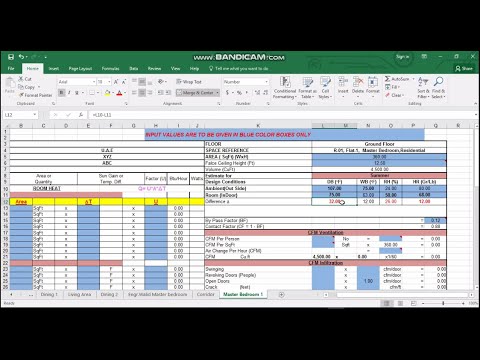 heat load calculation using E20 excel sheet, compare results it with HAP software (Cooling load)