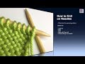 How to Purl - p Stitch Beginner (with closed captions ...