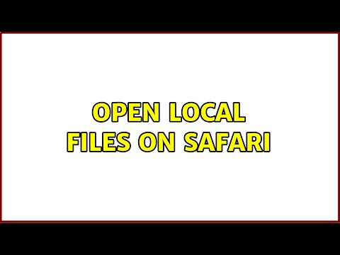 Open local files on Safari (3 Solutions!!)
