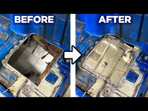 How to Fix a Rusty Car/Truck Floor by Cutting and Welding in New Metal